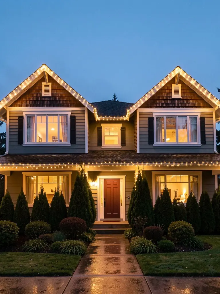 Whole house at blue hour